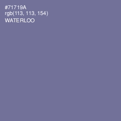 #71719A - Waterloo  Color Image
